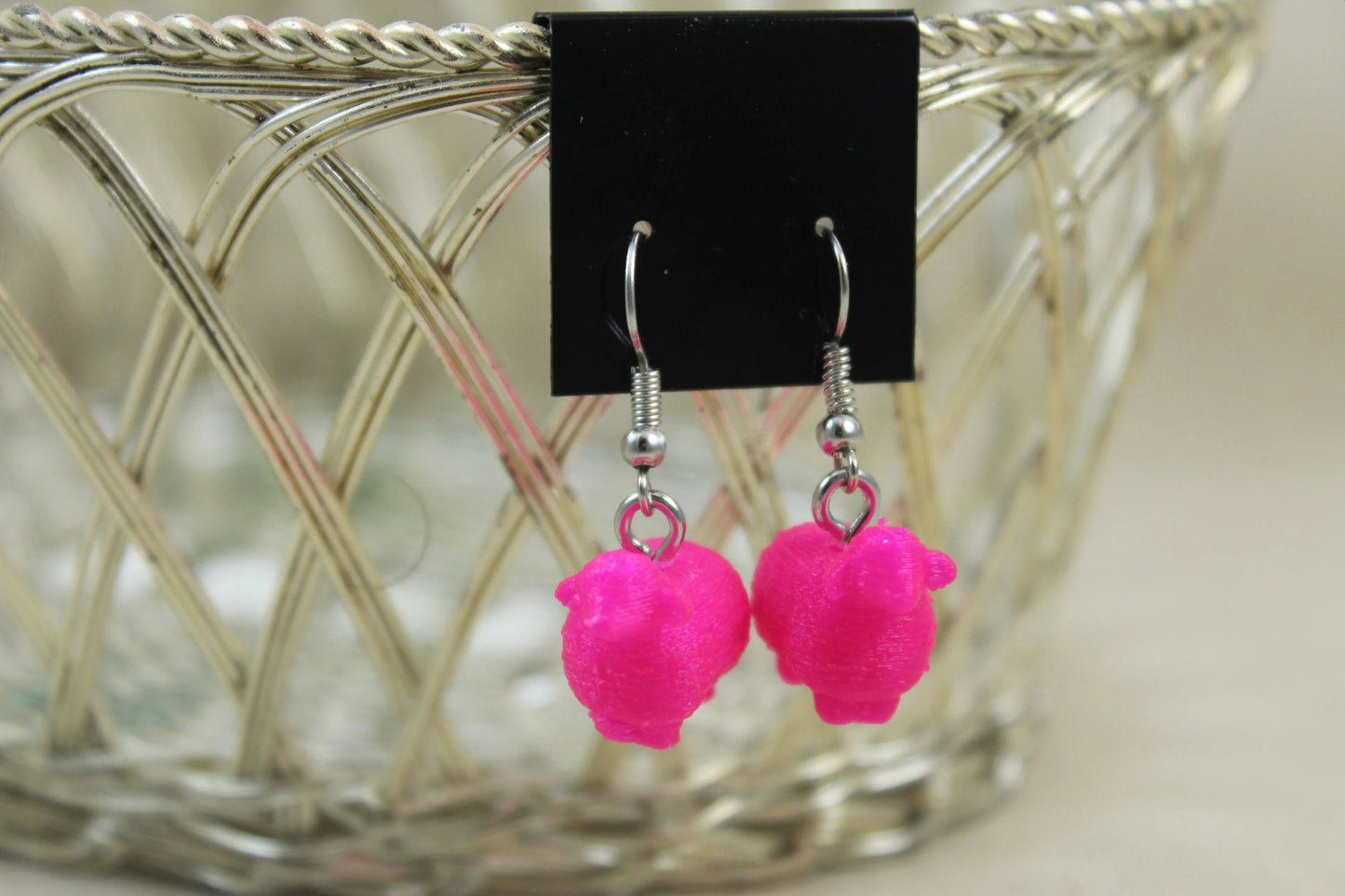 3D Printed Sheep Earrings