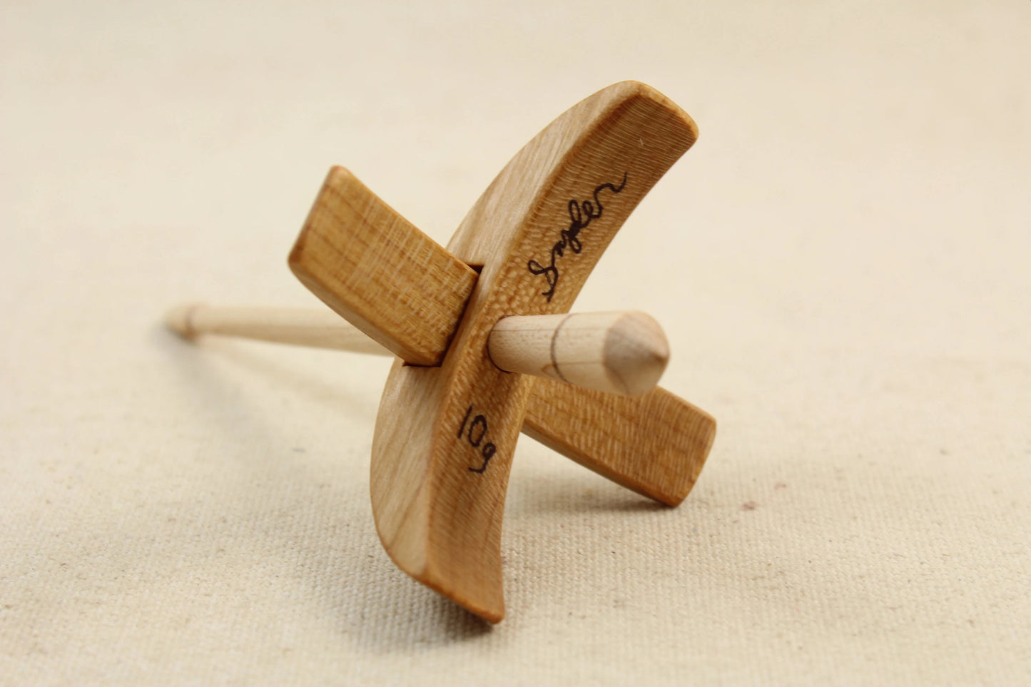 Cherry Classic Mini Turkish Drop Spindle 2.5 inch arms 4.25 tall