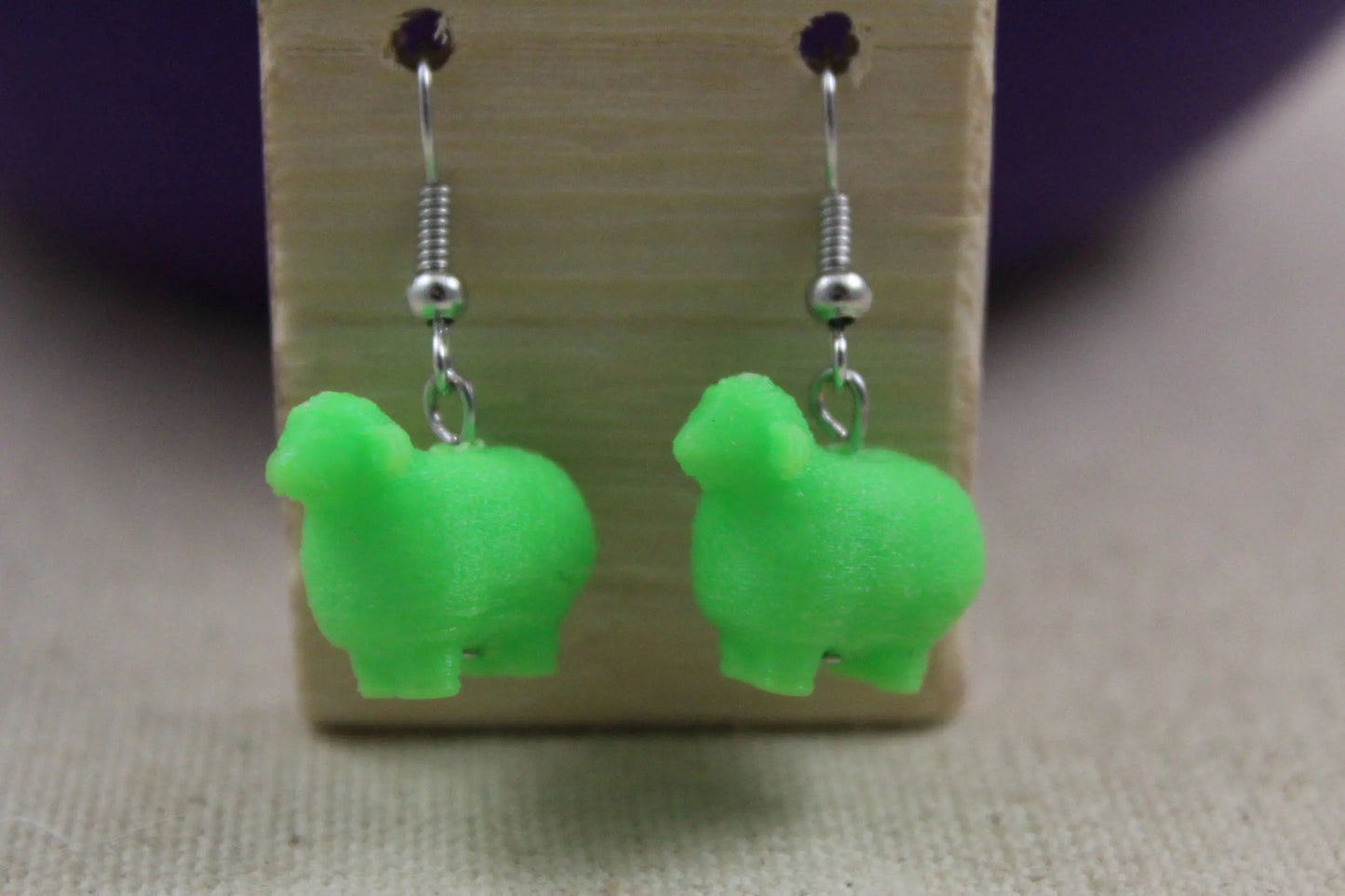 3D Printed Sheep Earrings