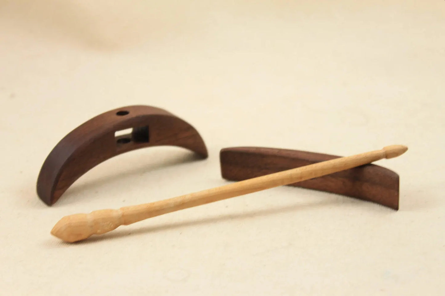 Walnut Reekalf Turkish Drop Spindle