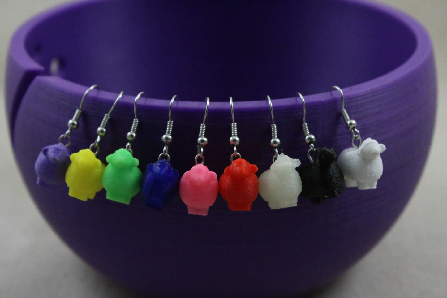 3D Printed Sheep Earrings