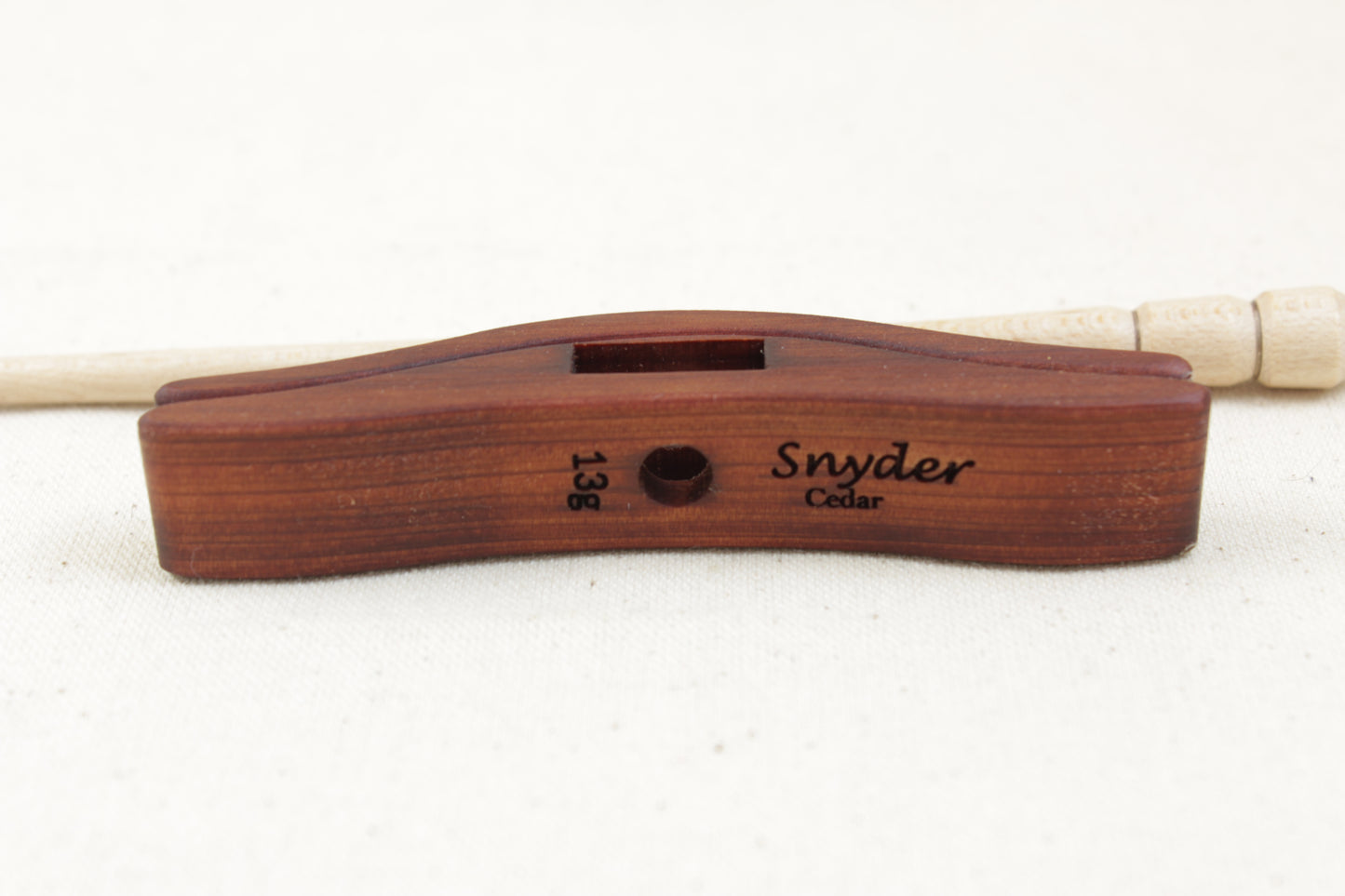 5/8" Aromatic Cedar Mini Glider Turkish Drop Spindle