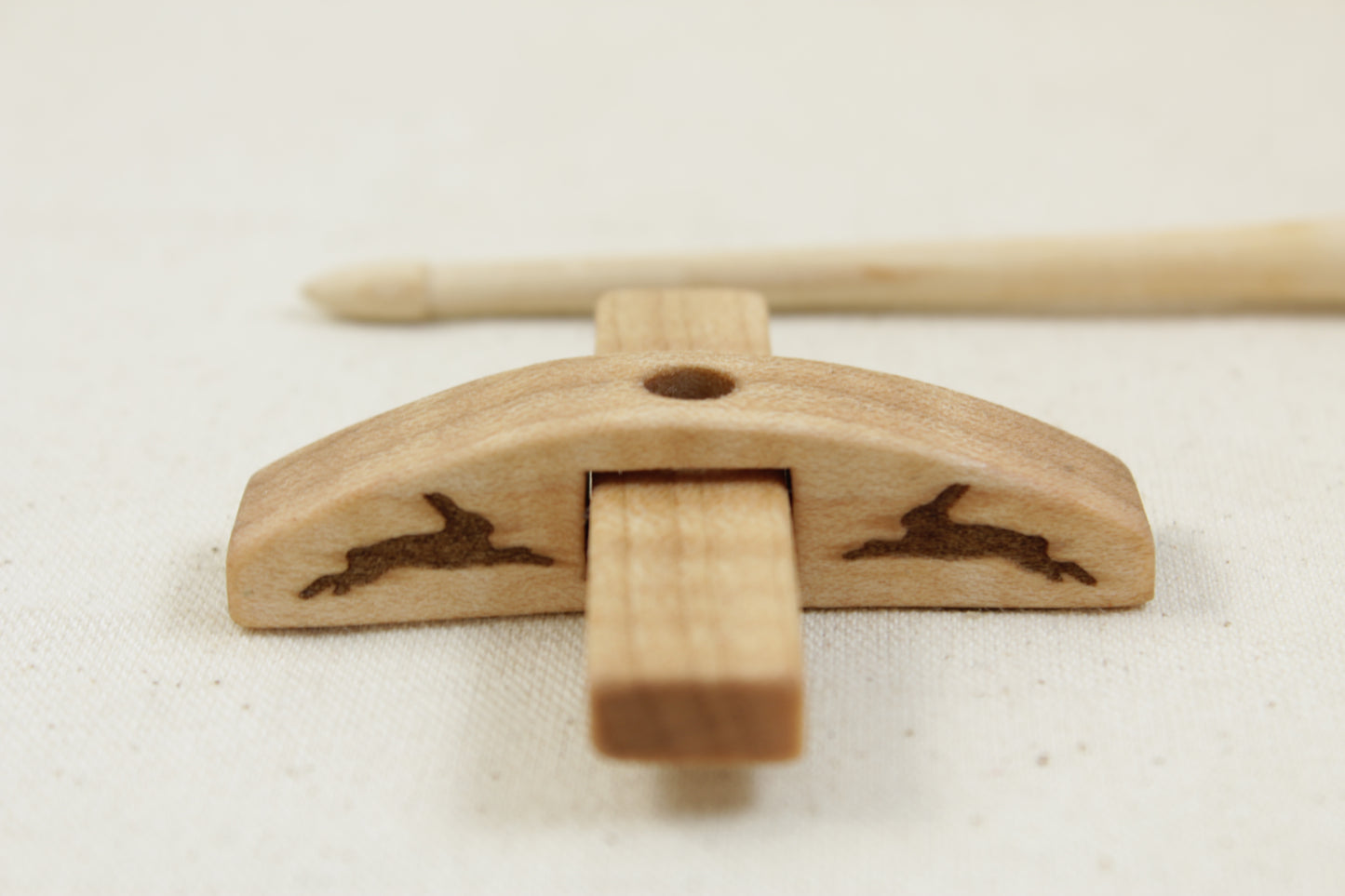 Tiger Maple Mini Apex Turkish Drop Spindle
