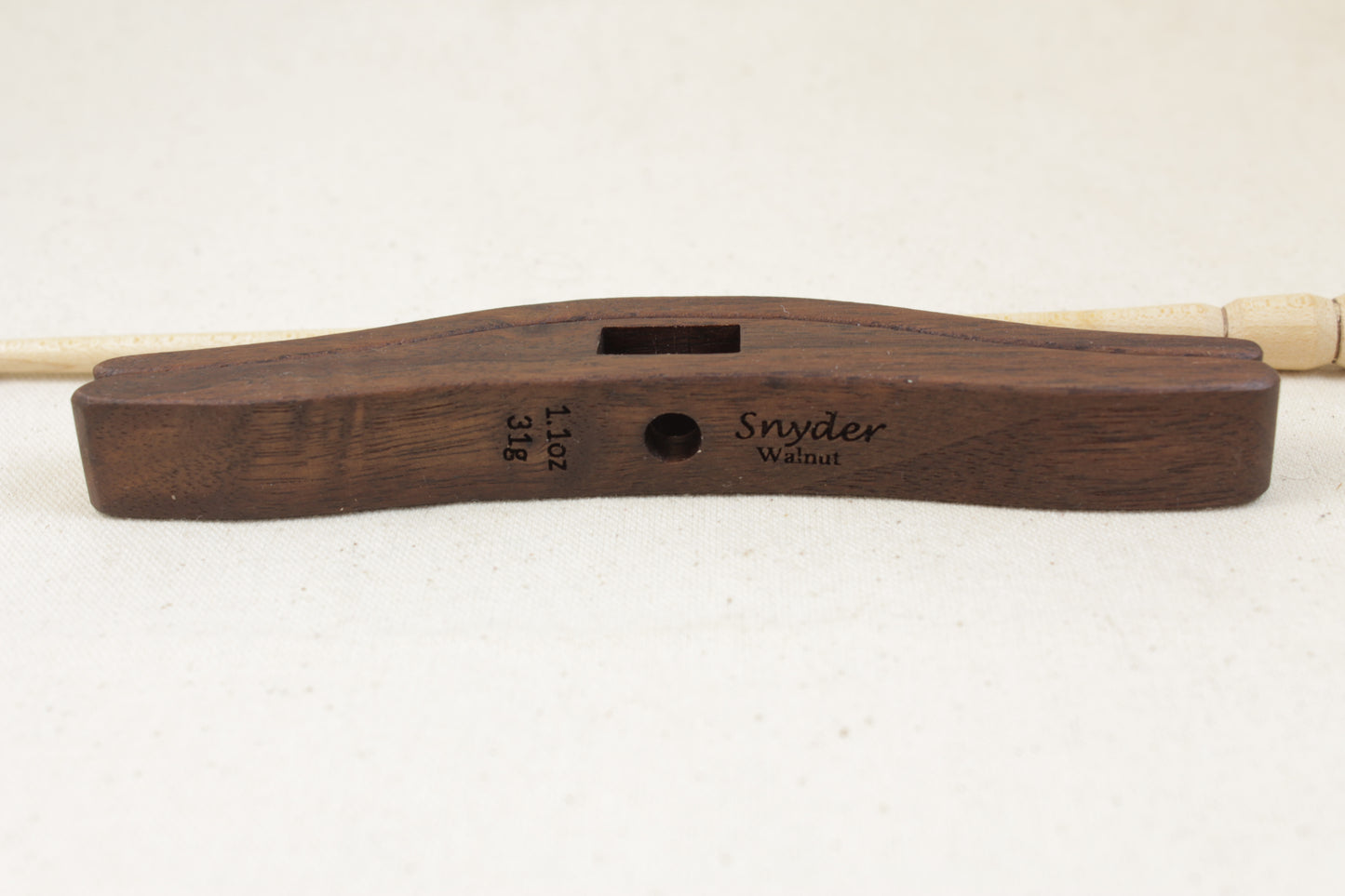 5/8" Walnut Full Size Glider Turkish Drop Spindle