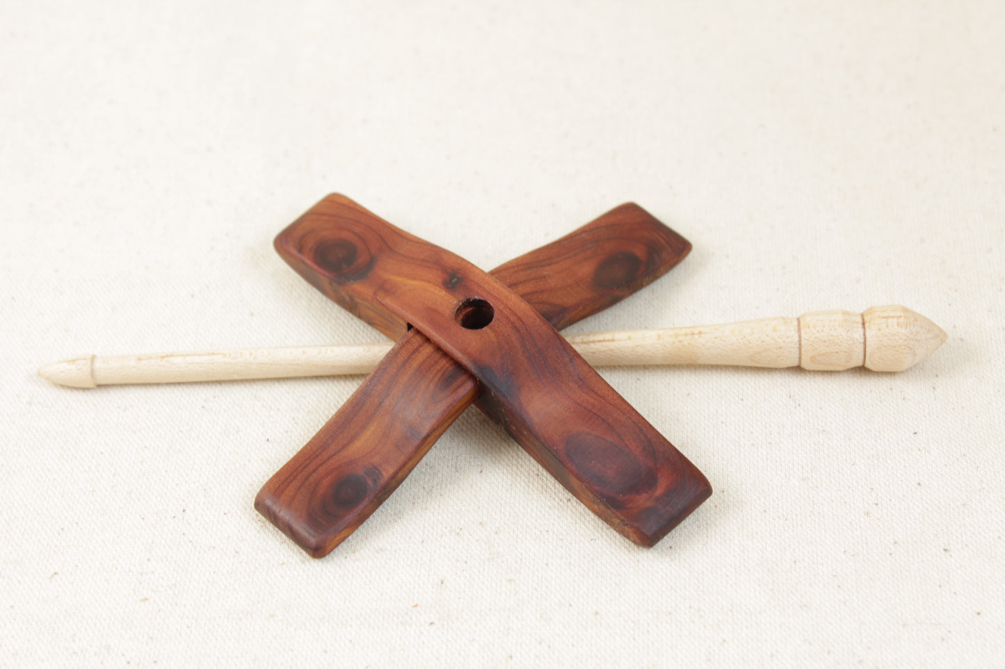 5/8" Aromatic Cedar Mini Glider Turkish Drop Spindle