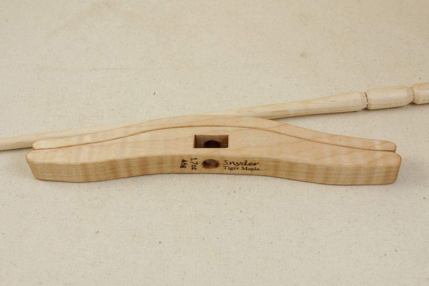 Tiger Maple Plying Spindle