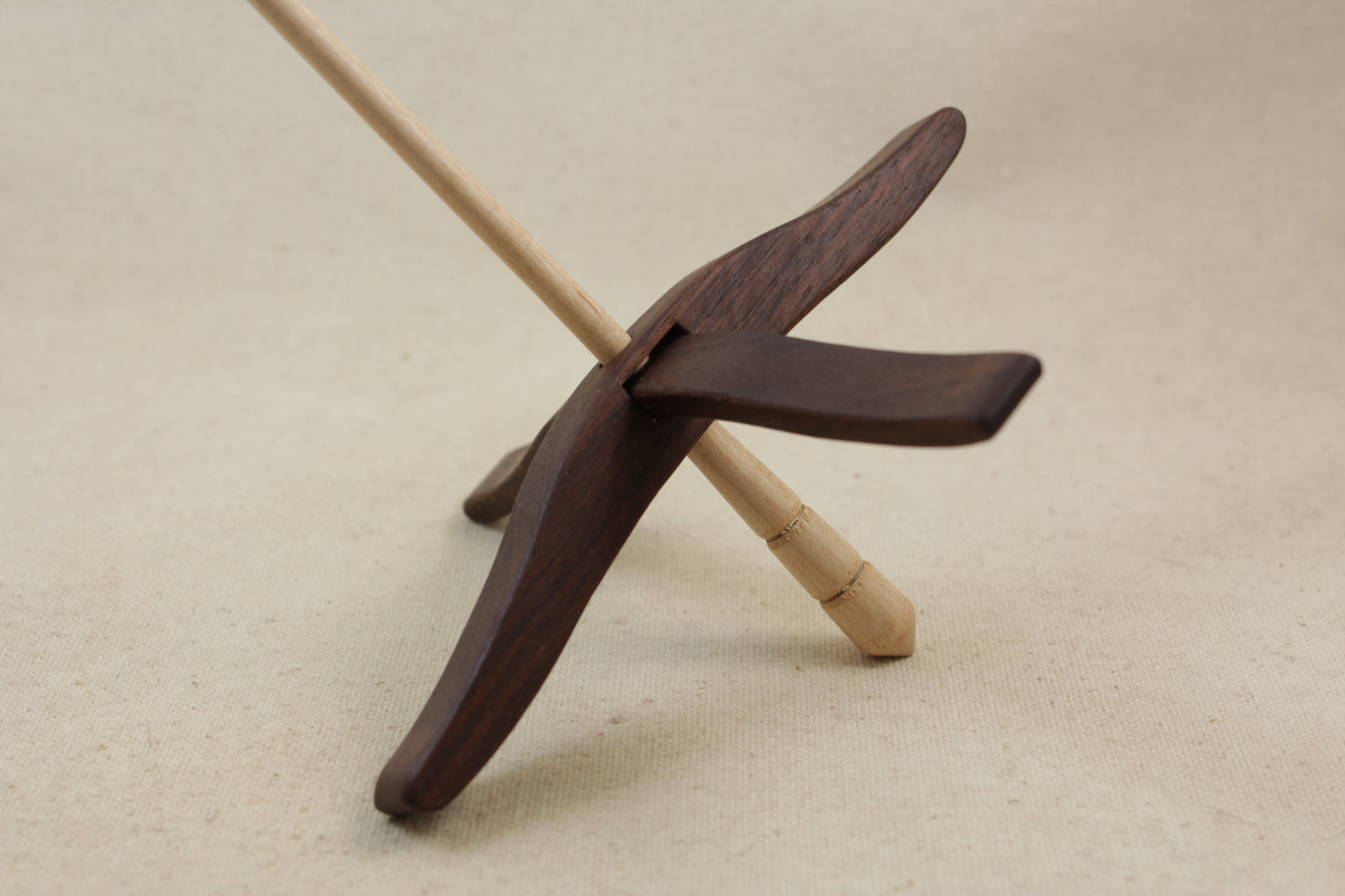 Walnut Full Size Glider Turkish Drop Spindle