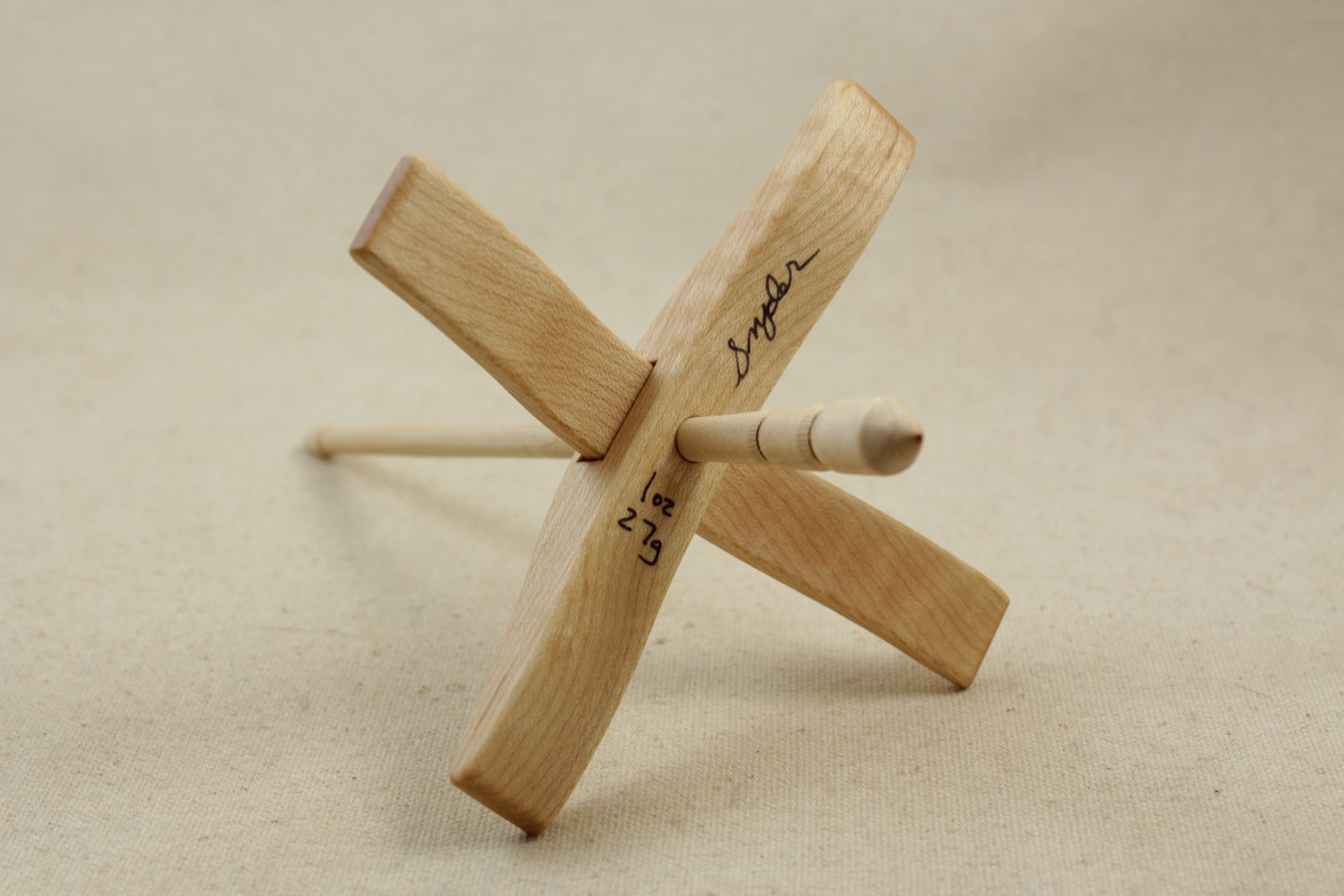 5/8" Maple Medium Glider Turkish Drop Spindle