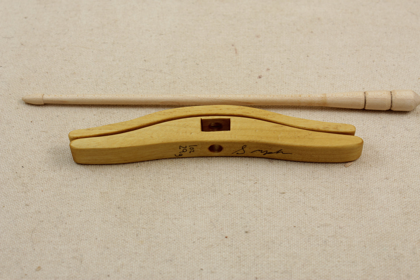 Yellowheart Full Size Glider Turkish Drop Spindle