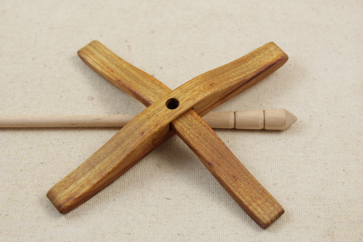11.18.14 Canarywood Full Size Glider Turkish Drop Spindle