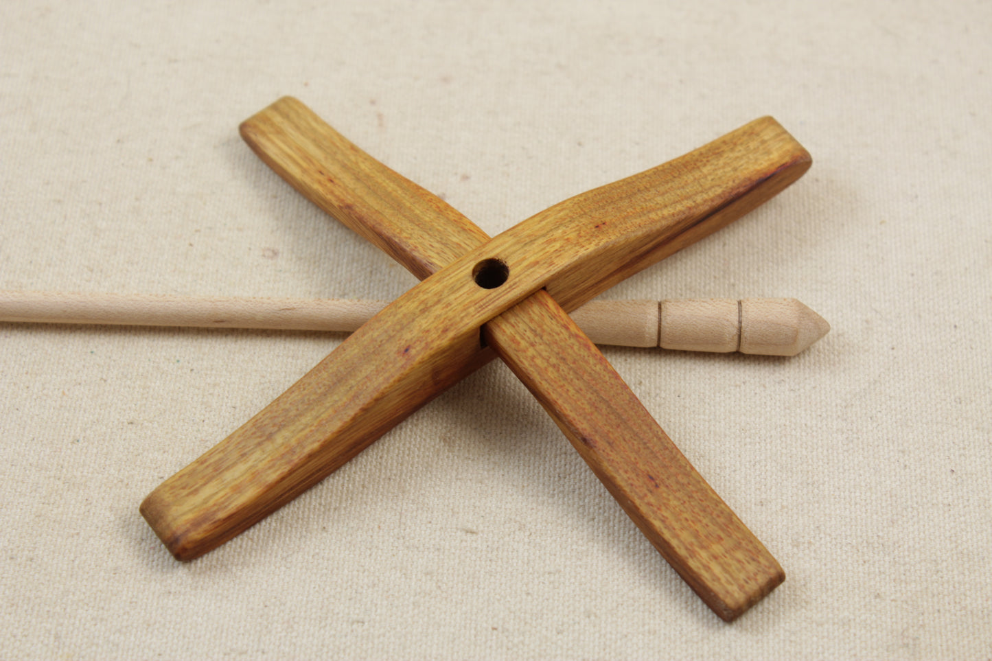 11.18.14 Canarywood Full Size Glider Turkish Drop Spindle