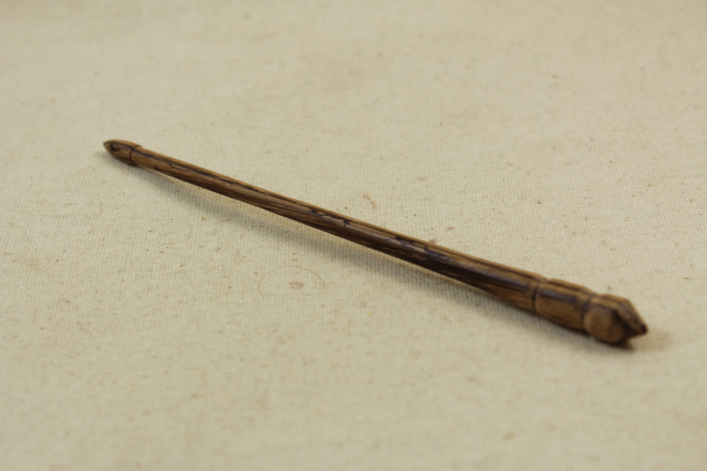 Bocote/Zebrawood Mini Glider Turkish Drop Spindle