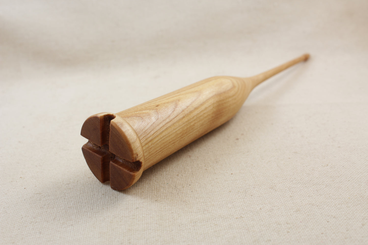 Birch Scottish style drop spindle 9 inch