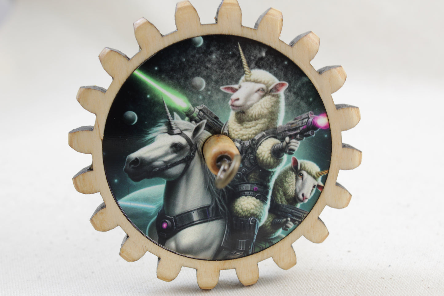 Inlay Top Whorl Gear Spindle