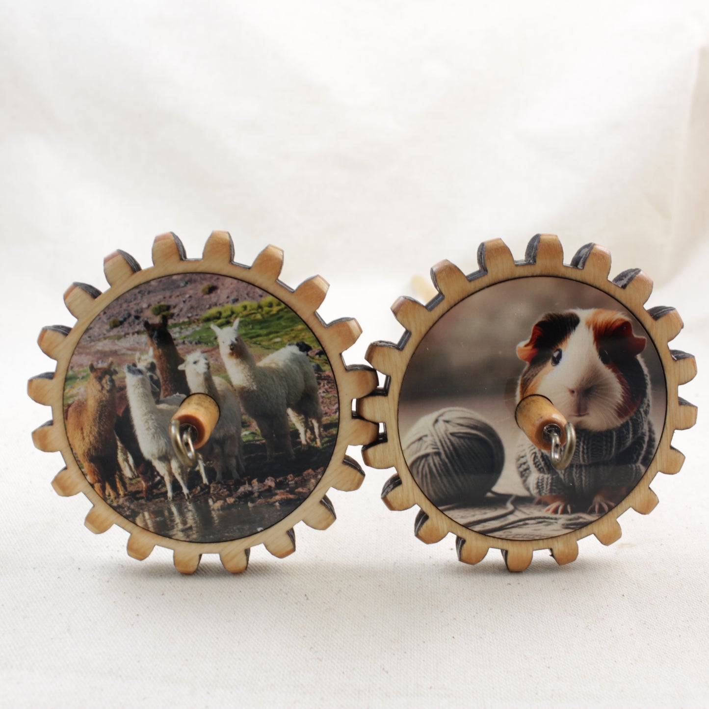 Inlay Top Whorl Gear Spindle