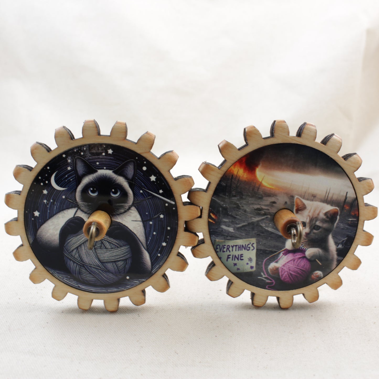 Inlay Top Whorl Gear Spindle