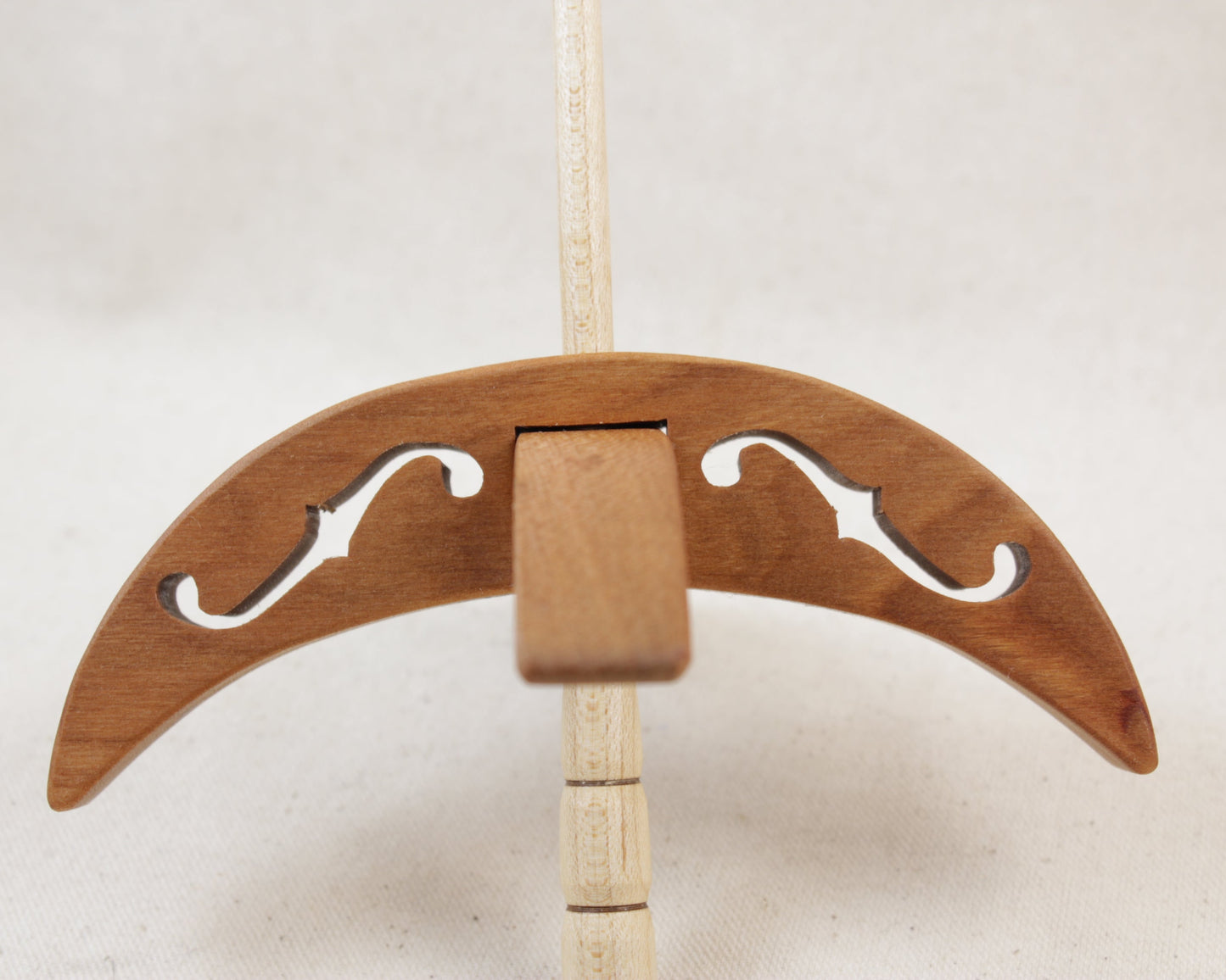 Cut-out f-hole Turkish Drop Spindle