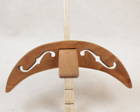 Cut-out f-hole Turkish Drop Spindle