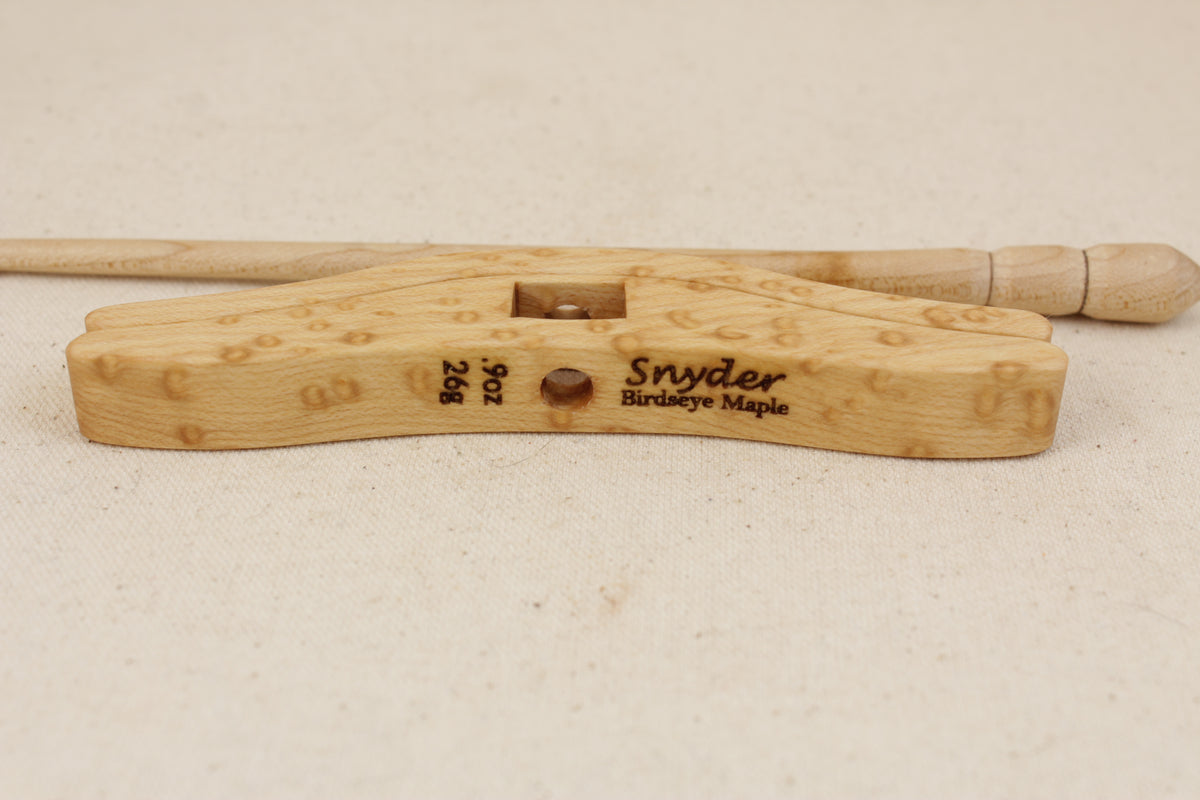 Birdseye Maple Medium Glider Turkish Drop Spindle