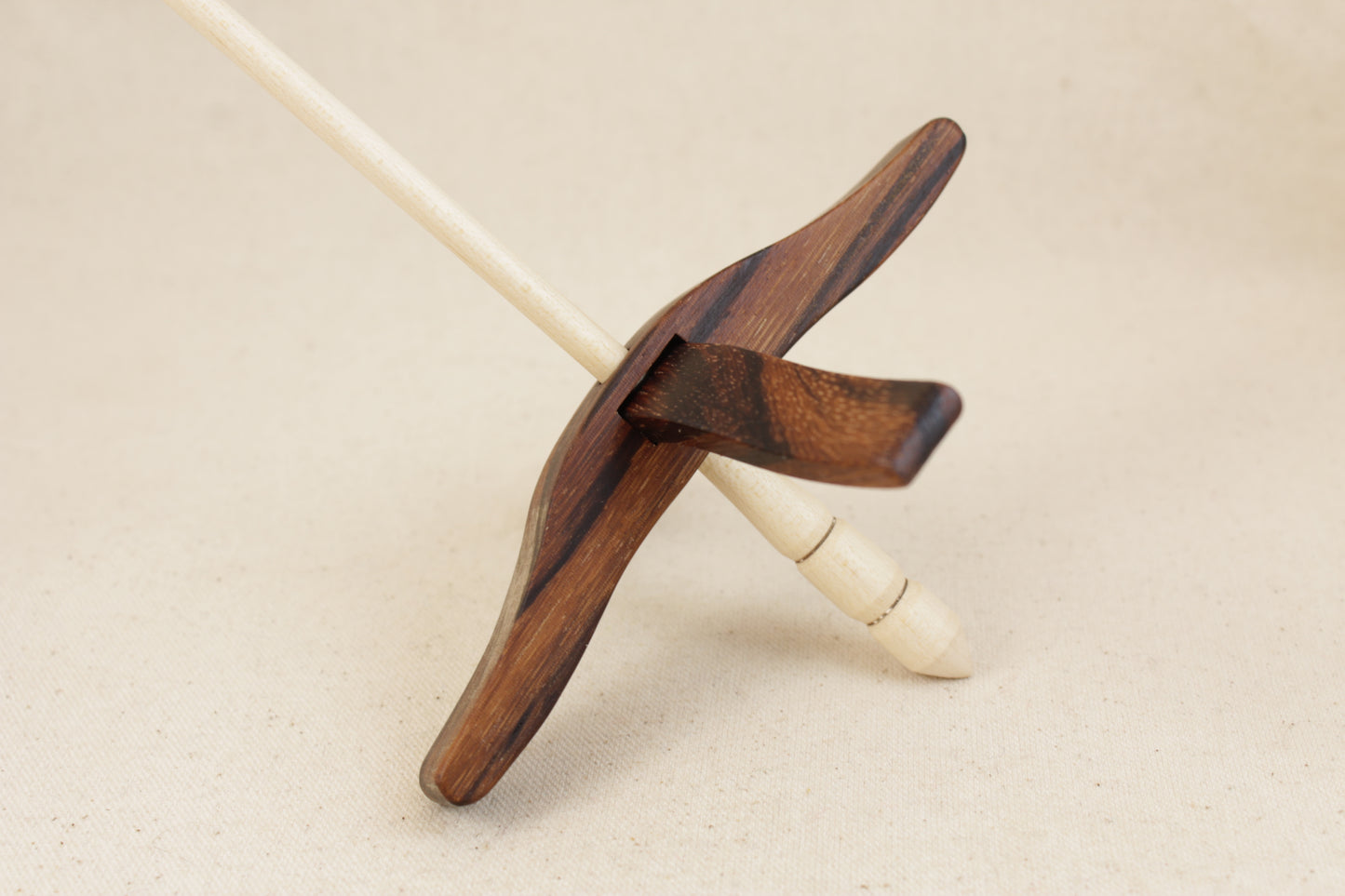 Zebrawood Medium Glider Turkish Drop Spindle