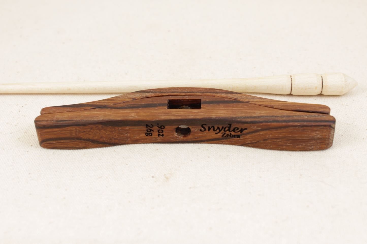 Zebrawood Medium Glider Turkish Drop Spindle