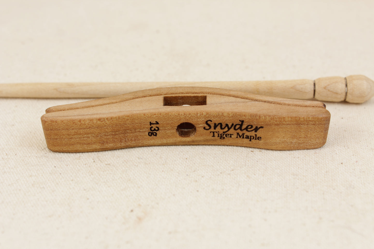 Tiger Maple Mini Glider Turkish Drop Spindle