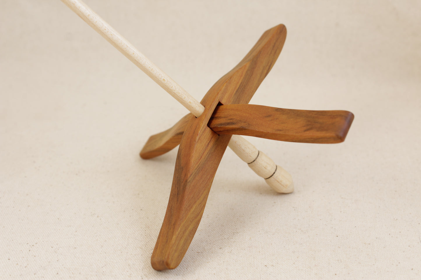 Yellowheart Full Size Glider Turkish Drop Spindle