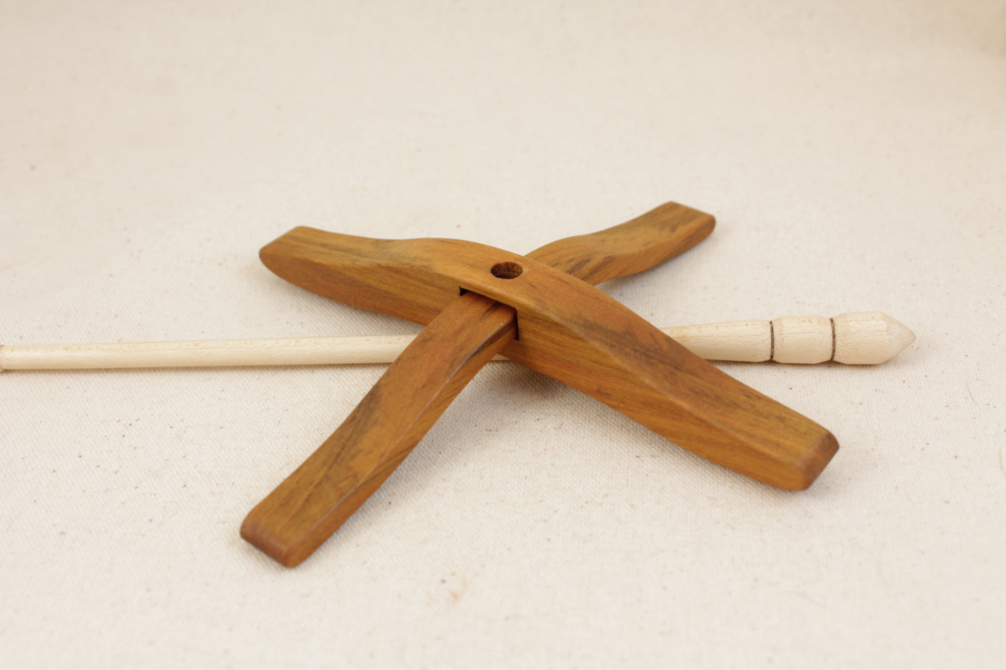 Yellowheart Full Size Glider Turkish Drop Spindle