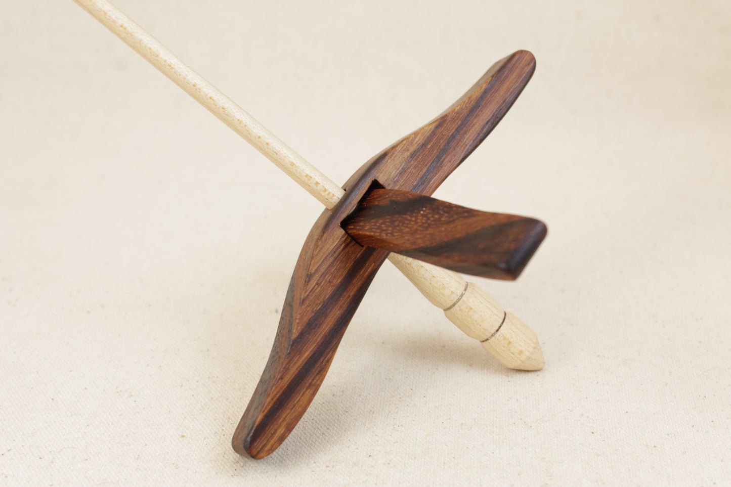 Zebrawood Medium Glider Turkish Drop Spindle