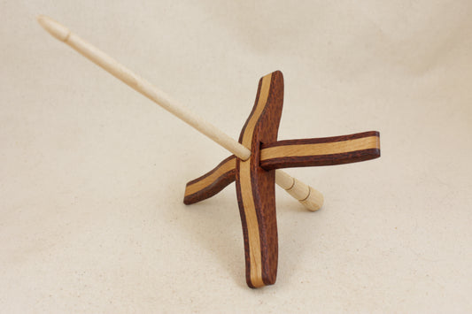 Leopard/Maple Glider Turkish Drop Spindle