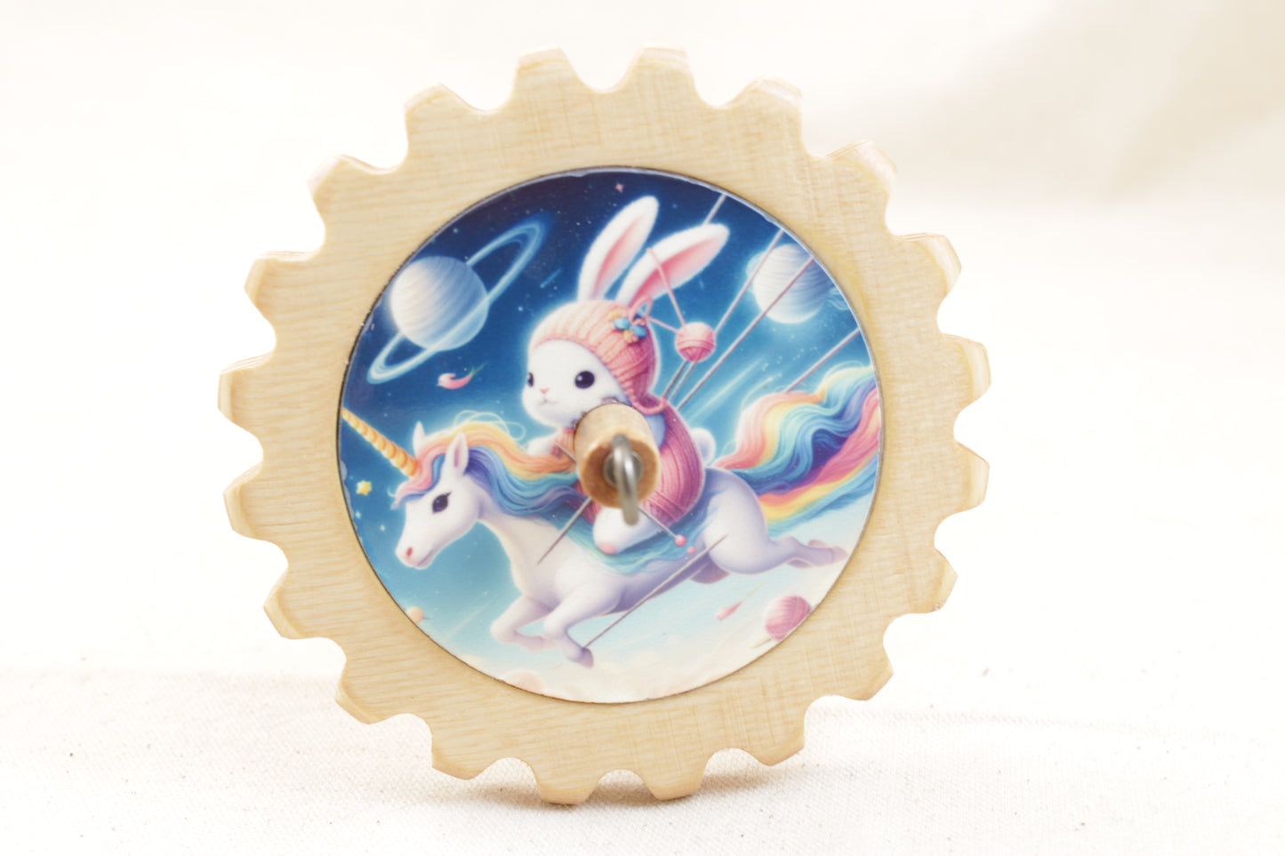 Inlay Top Whorl Gear Spindle