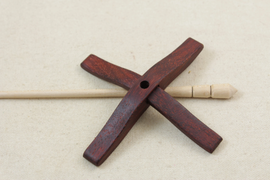 Padauk Medium Size Glider Turkish Drop Spindle
