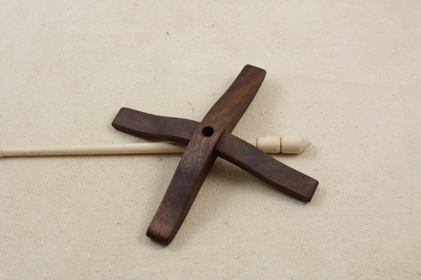 Walnut Medium Size Glider Turkish Drop Spindle