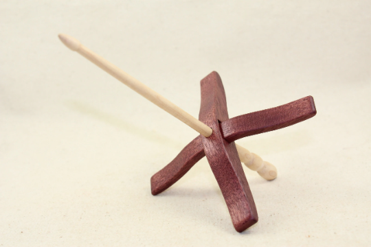Purpleheart Medium Size Glider Turkish Drop Spindle