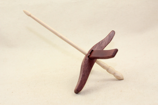 Purpleheart Medium Size Glider Turkish Drop Spindle