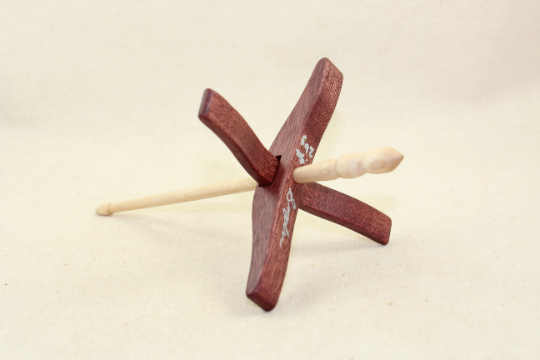 Purpleheart Medium Size Glider Turkish Drop Spindle