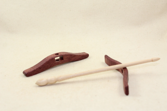 Purpleheart Medium Size Glider Turkish Drop Spindle