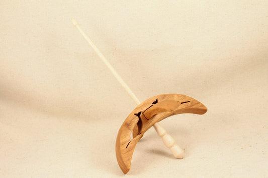 Cut-out Narwhal Turkish Drop Spindle