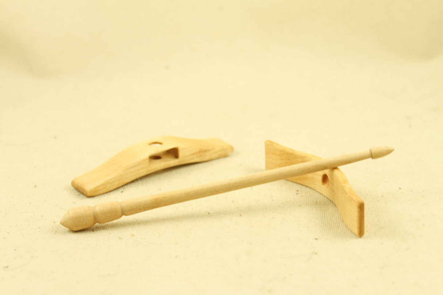 5/8" Maple Mini Glider Turkish Drop Spindle