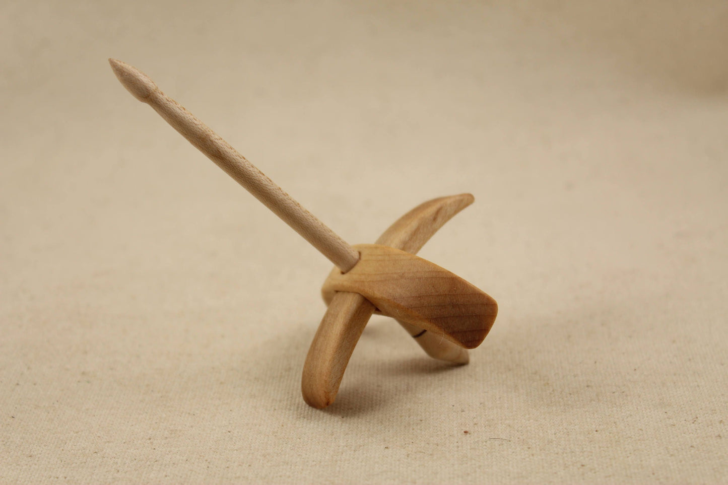 Maple Classic Mini Turkish Drop Spindle 2.5 inch arms 4.25 tall