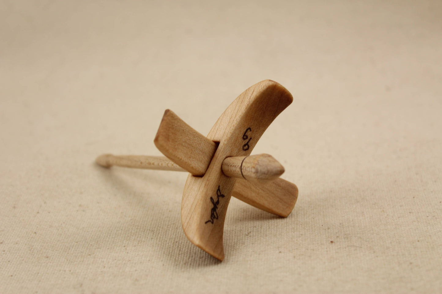 Maple Classic Mini Turkish Drop Spindle 2.5 inch arms 4.25 tall