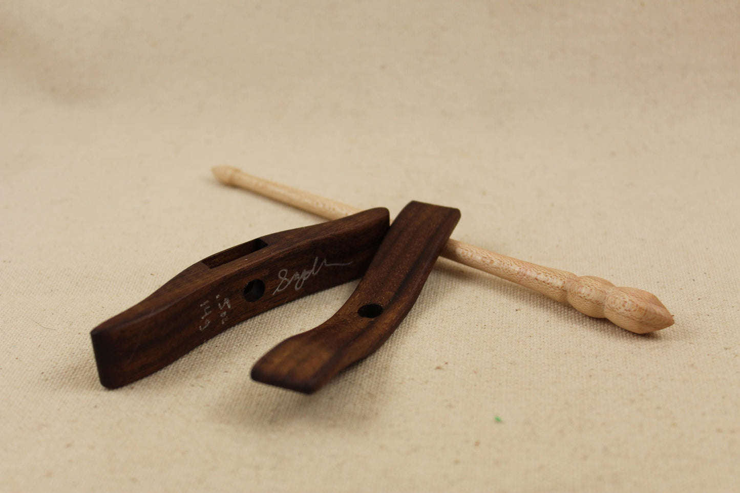 5/8" Walnut Mini Glider Turkish Drop Spindle