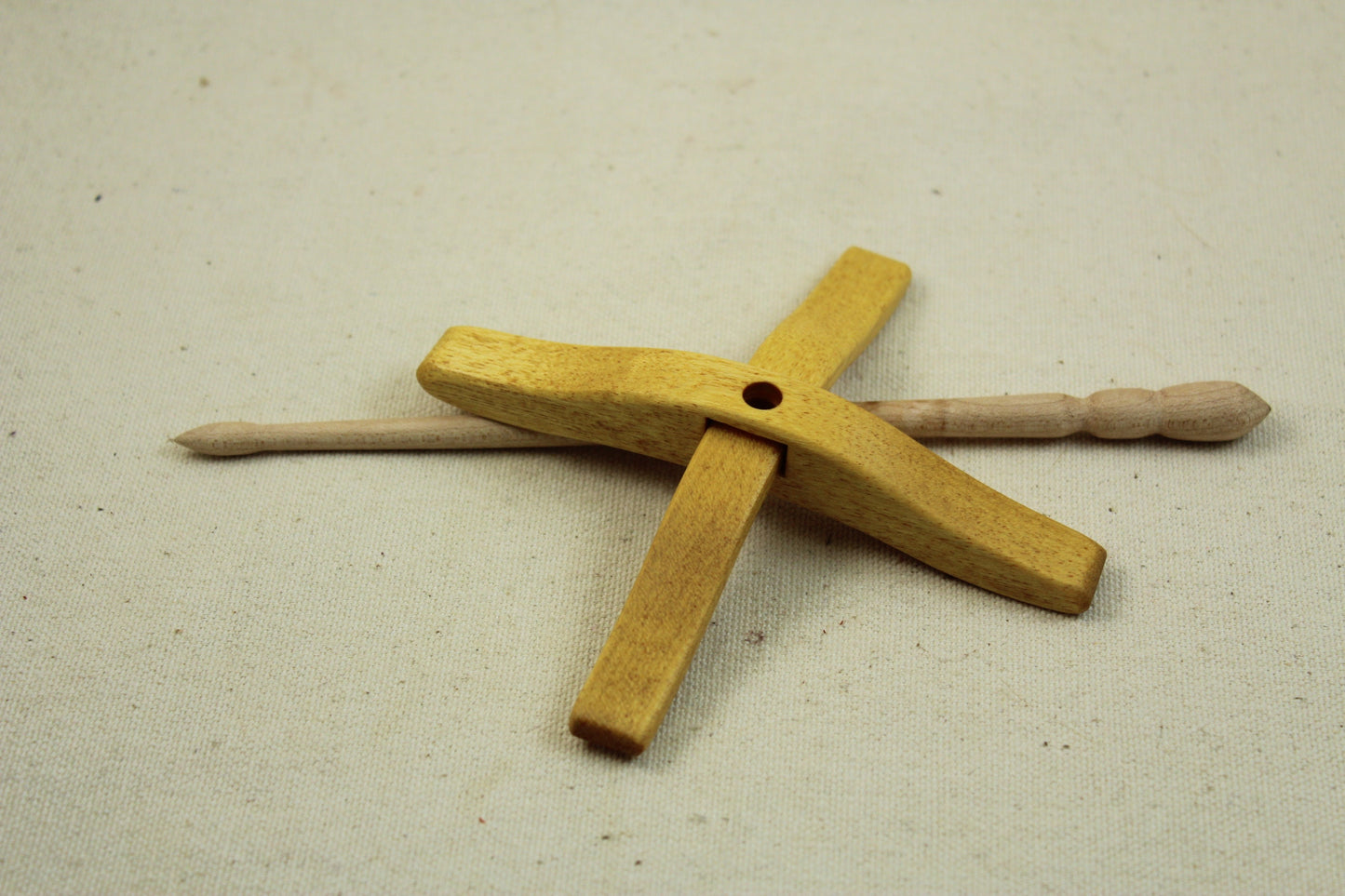 Yellowheart Medium Glider Turkish Drop Spindle