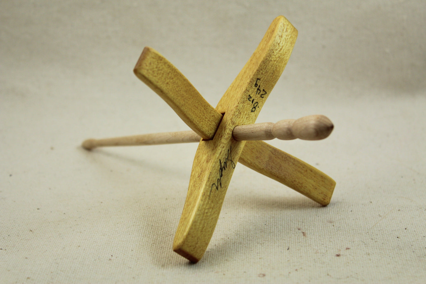 Yellowheart Medium Glider Turkish Drop Spindle
