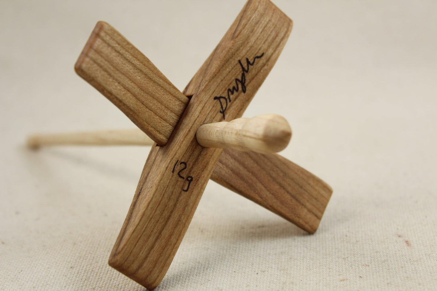 5/8" Cherry Mini Glider Turkish Drop Spindle