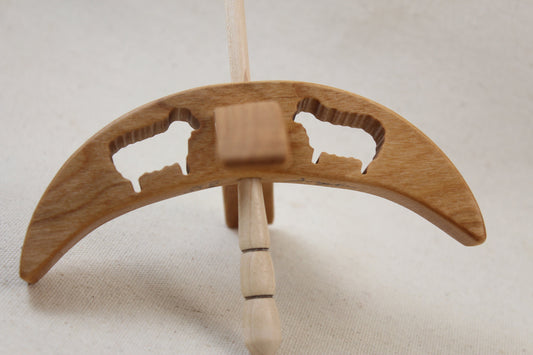 Cut-out Sheep Turkish Drop Spindle