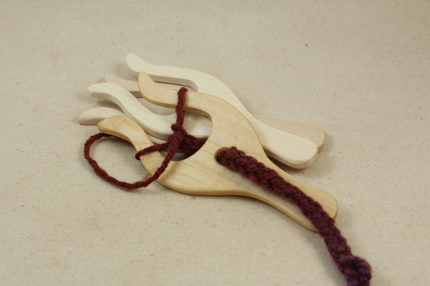 Maple Curved Lucet w/handle