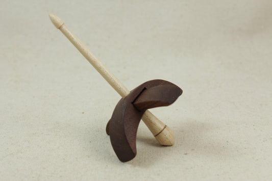 5/8" Walnut Mini Turkish Drop Spindle 2.5 inch arms 4.25 tall