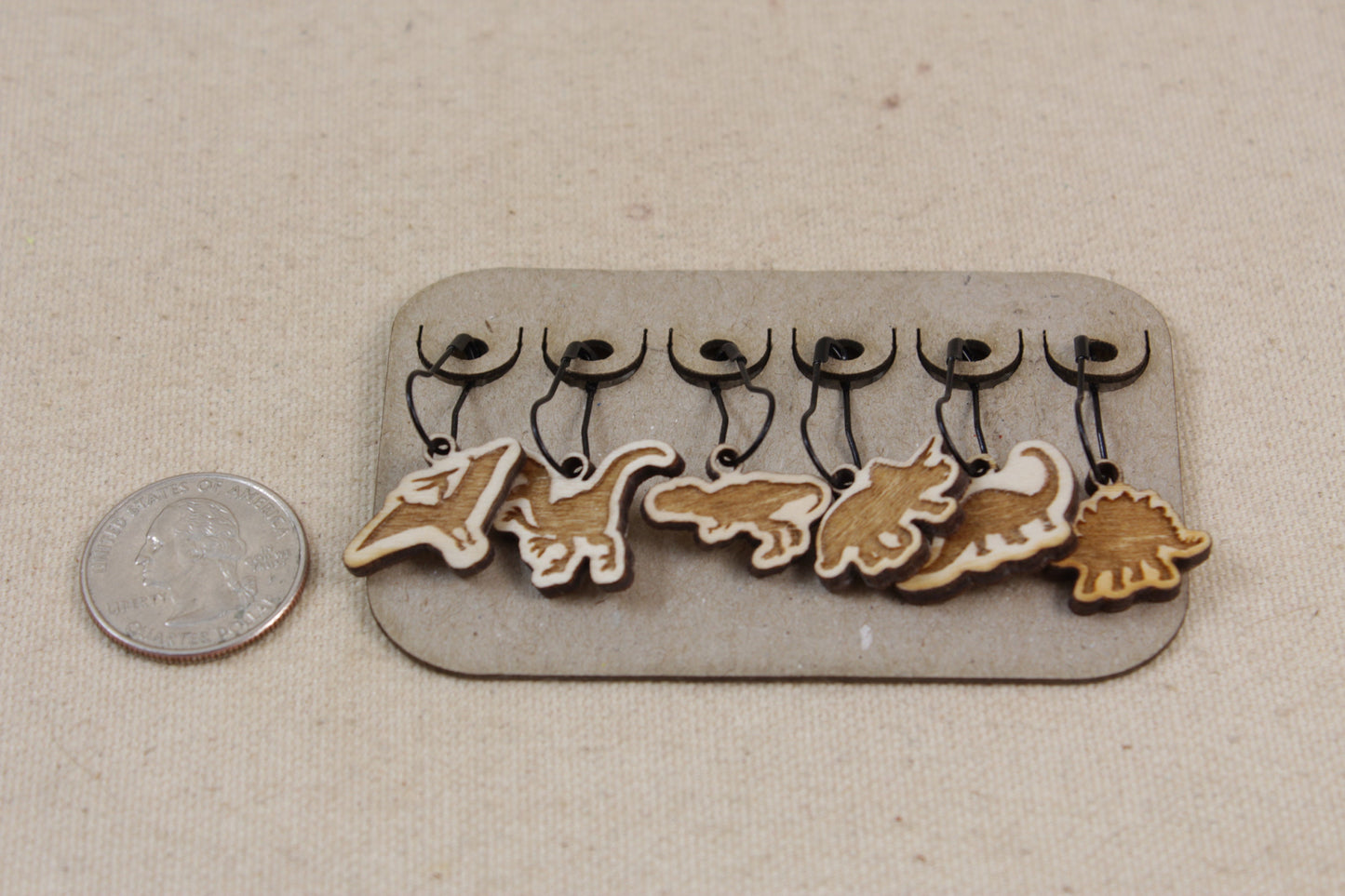 Stitch Markers set of 6 Dinosaurs