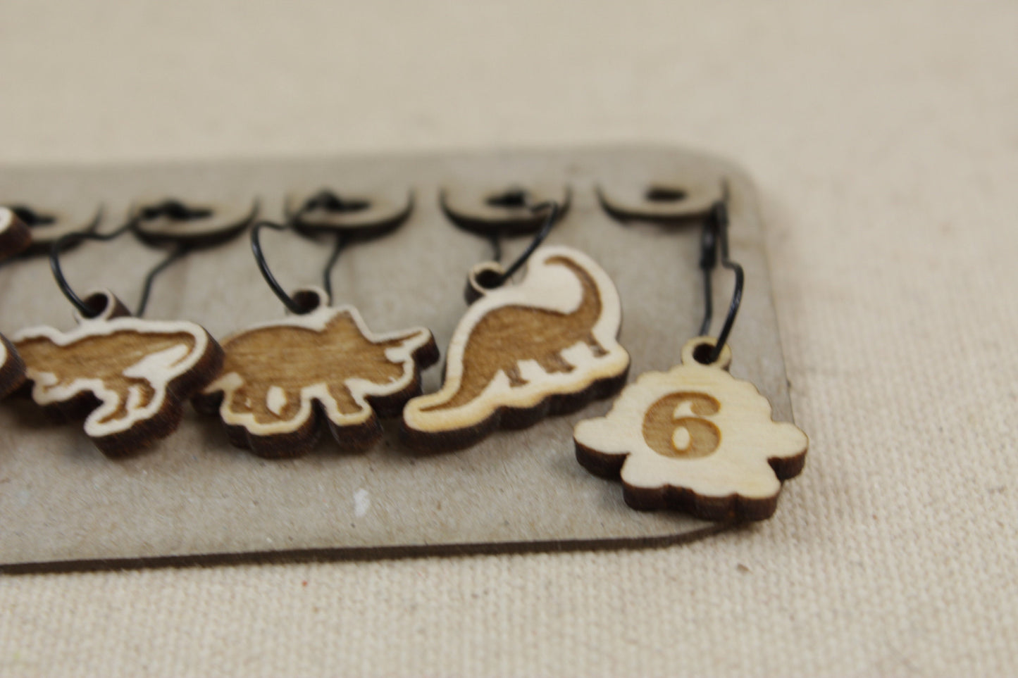 Stitch Markers set of 6 Dinosaurs